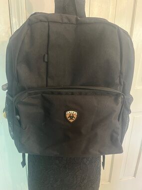 Ariat Black Backpack with Front Pocket